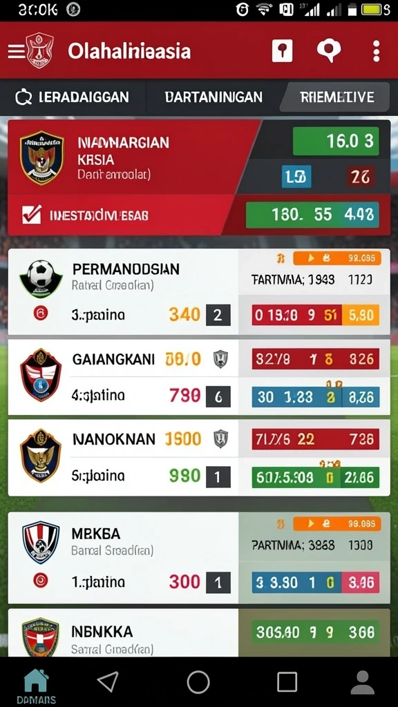 ligaraya - Tampilan antarmuka yang menarik dan mudah dinavigasi.
